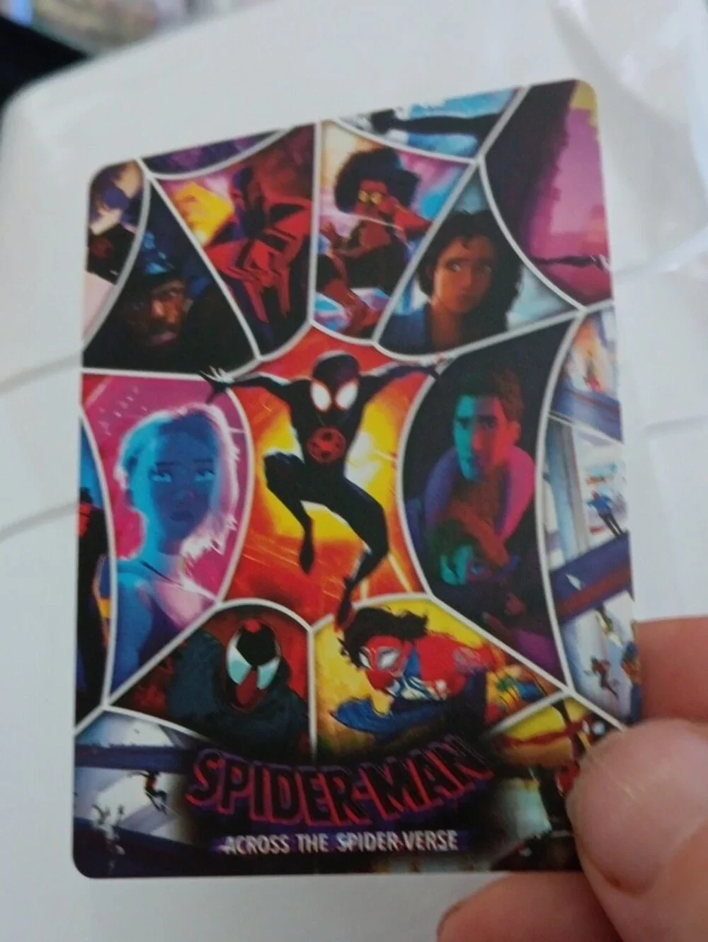 Marvel Miles Morales Trading Card - Purple & Teal